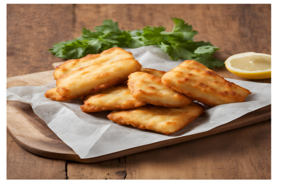 Battered Halloumi 6 pcs